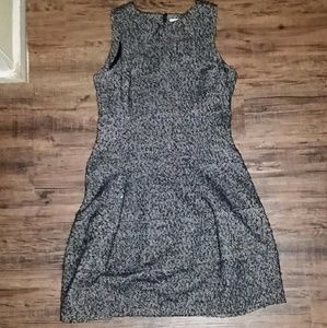 Michael Kors Black and Tan Tweed Dress 10